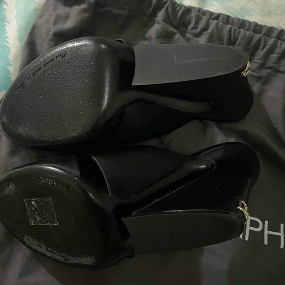 Dolce & gabbana dg logo satin block mules - Picture 4 of 5